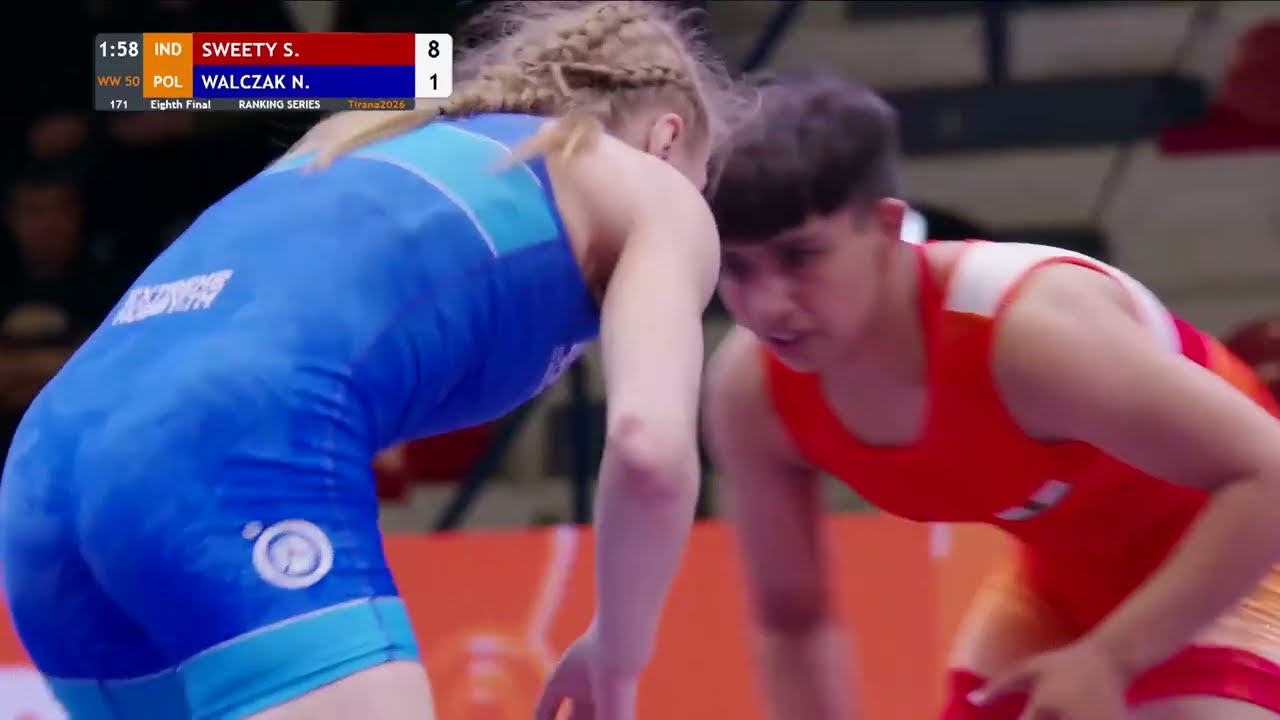 Sweety SWEETY (IND) vs. Natalia Edyta WALCZAK (POL) 2026 Muhamet Malo | 1/8 | WW 50Kg #WrestleTirana