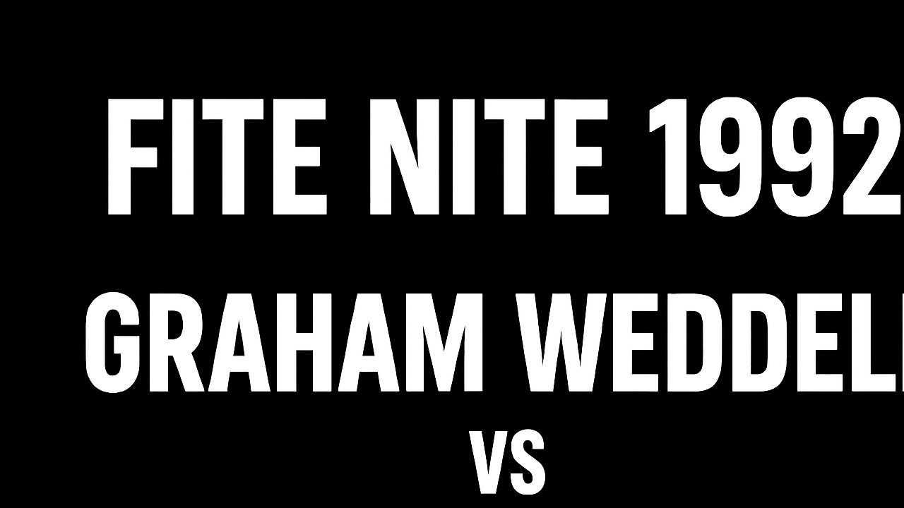 Graham Weddell vs Chris Broadbent on Fite Nite Heidelberg Nov 1992