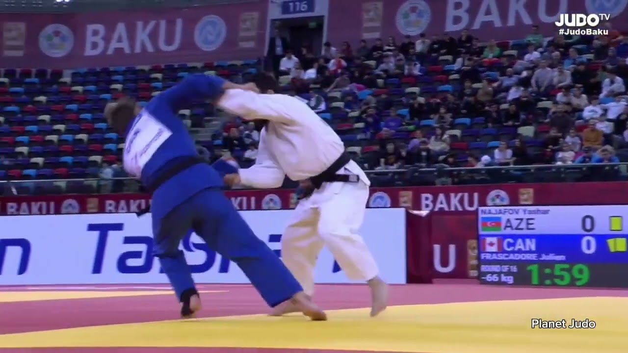 Yashar NAJAFOV 🇦🇿 🆚️ Julien FRASCADORE 🇨🇦 | 2 раунд/-66кг | Большой Шлем Баку 2024