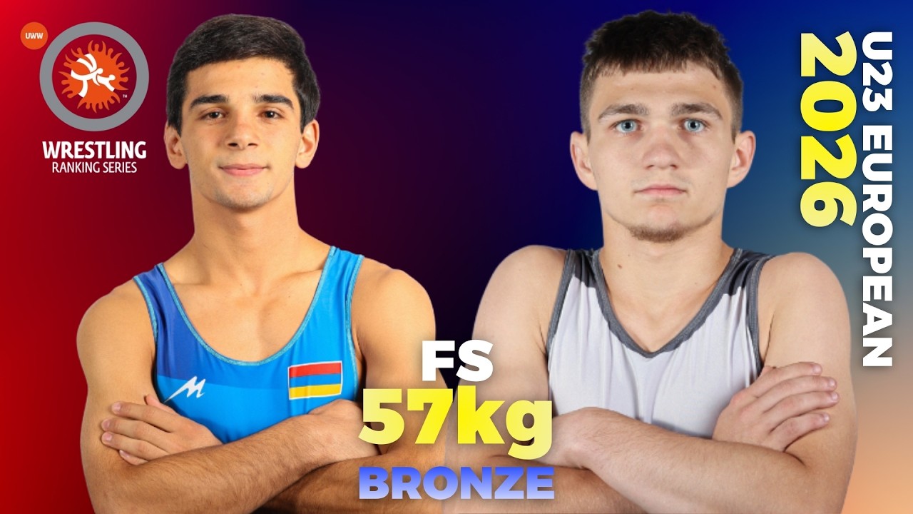 Arman HARUTYUNYAN (ARM) vs Artsiom PAULIUCHENKA (BLR). U23 EUROPEAN CHAMPIONSHIPS 2026. Bronze Medal