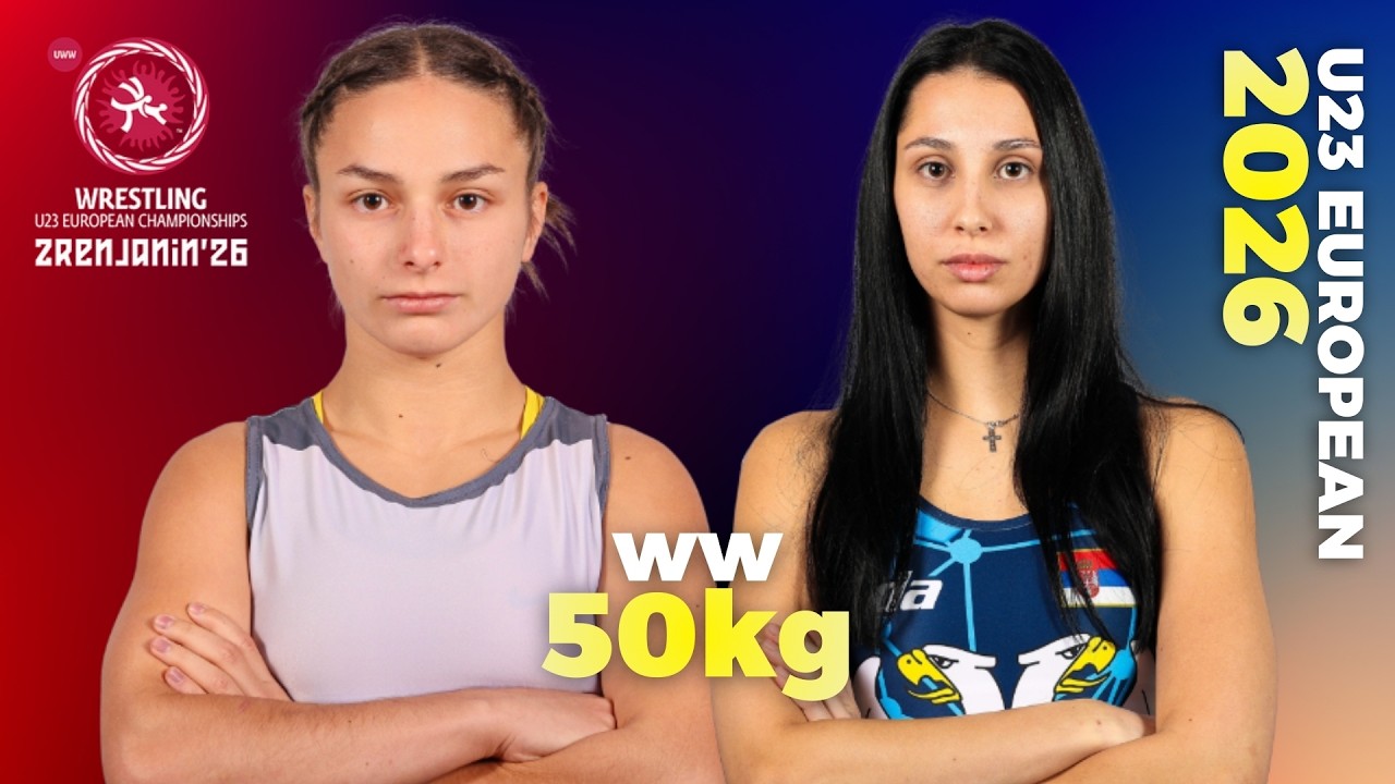 Andela VASILJEVIC (SRB) vs. Sviatlana KATENKA (BLR). 23 EUROPEAN CHAMPIONSHIPS 2026. WW 50 Kg.