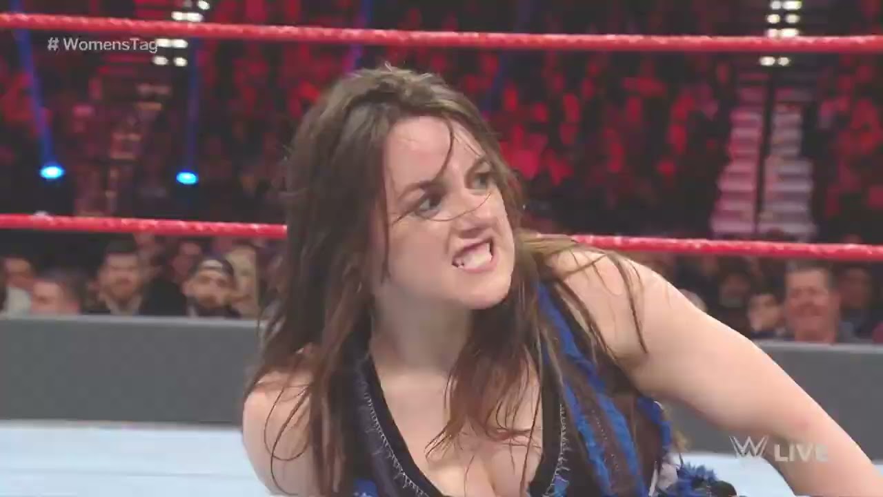 Bayley & Banks v Cross & Fox - WWE Women's Tag-Team Championships Qualifying Match: Raw, Feb 4, 2019