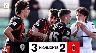 Non riesce la rimonta ai rossoneri | Cesena 3-2 AC Milan | Highlights Primavera 1