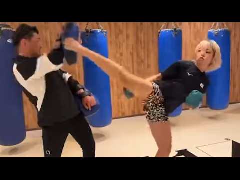 Pretty Girl Learns Side Kick. Wreaks Havoc... Japan Prodigy Mona Kimura.
