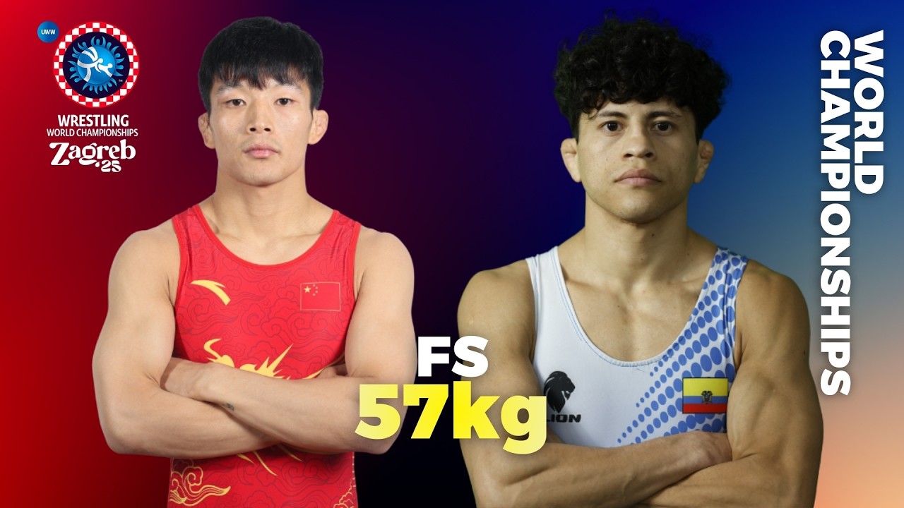 Mingzhuo LI (CHN) vs. Guesseppe Ricardo REA VILLARROEL (ECU). WORLD WRESTLING CHAMPIONSHIPS 2025. FS