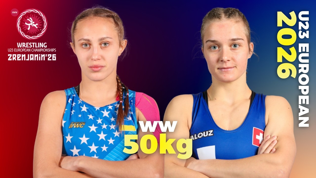 Svenja JUNGO (SUI) vs. Aida KERYMOVA (UKR). U23 EUROPEAN CHAMPIONSHIPS 2026. WW 50Kg. R1/4.