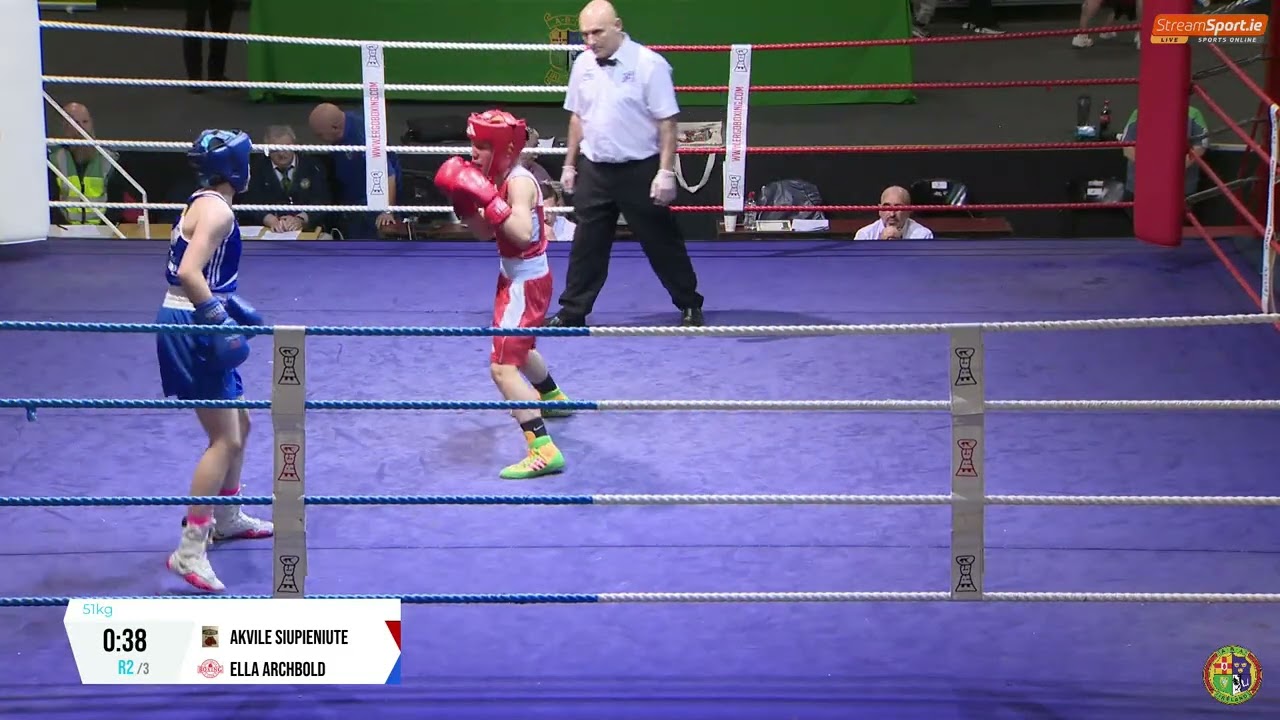 2024 National Junior Cadet Championship: 51kg A. (Siupieniute) Spartacus v E. Archbold (Ballybrack)
