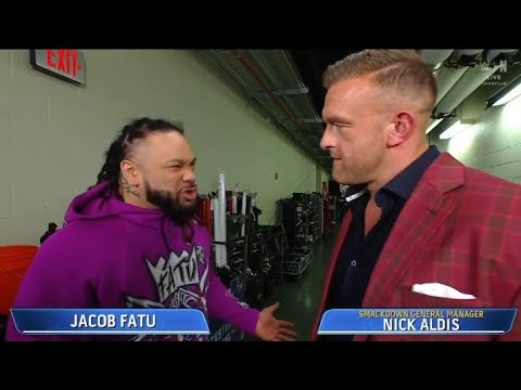 Nick Aldis & Jacob Fatu backstage segment _WWE Smackdown 27 February 2026