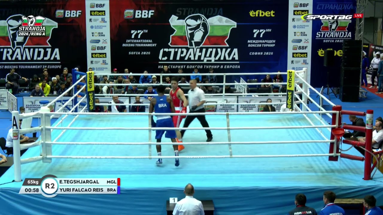 Yuri Falcão (BRA) vs. Enkhtur Tegshjargal (MGL) Strandja Tournament 2026 (65kg)