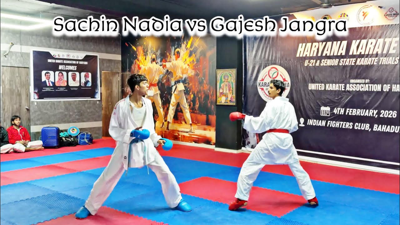 Sachin Nadia vs Gajesh Jangra -67kg | Haryana State Selection | KIO #karate #karatetemple 