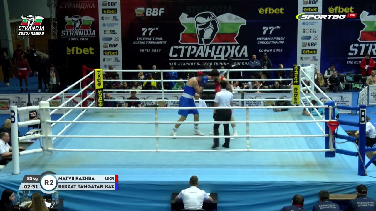 Matvii Razhba (UKR) vs. Bekzat Tangatar (KAZ) Strandja Tournament 2026 QF's (85kg)