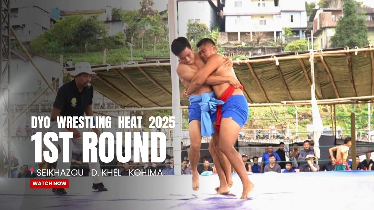 1st Round (Below 90kg) DYO WRESTLING HEAT 2025 at D. Khel Kohima village. 