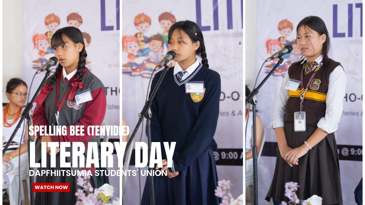 Spelling Bee (Tenyidie) / Dapfhiitsumia Students' Union, Literary Day 2025.