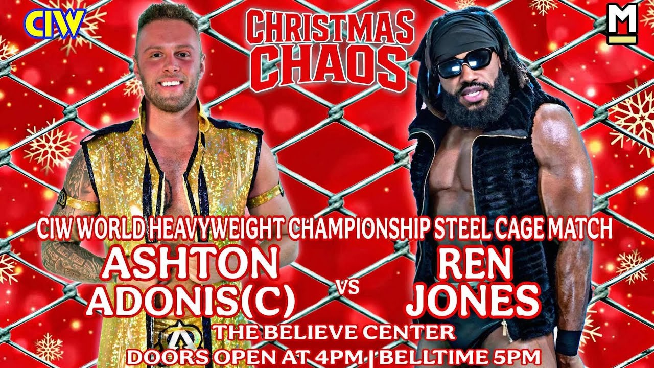 CIW: (World Heavyweight Championship Steel Cage Match) Aston Adonis vs. Ren Jones