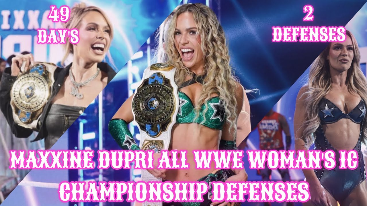 Maxxine Dupri All WWE Woman's IC Championship Defenses ( LivtoMach )