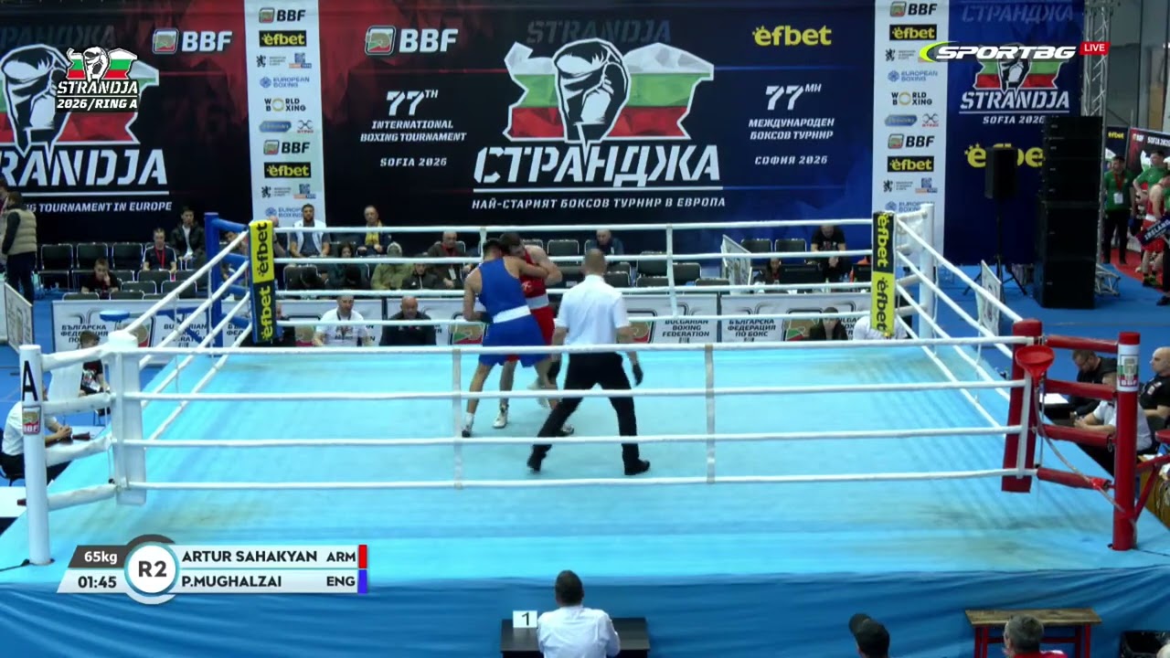 Patris Mughalzai (ENG) vs. Artur Sahakyan (ARM) Strandja Tournament 2026 (65kg)