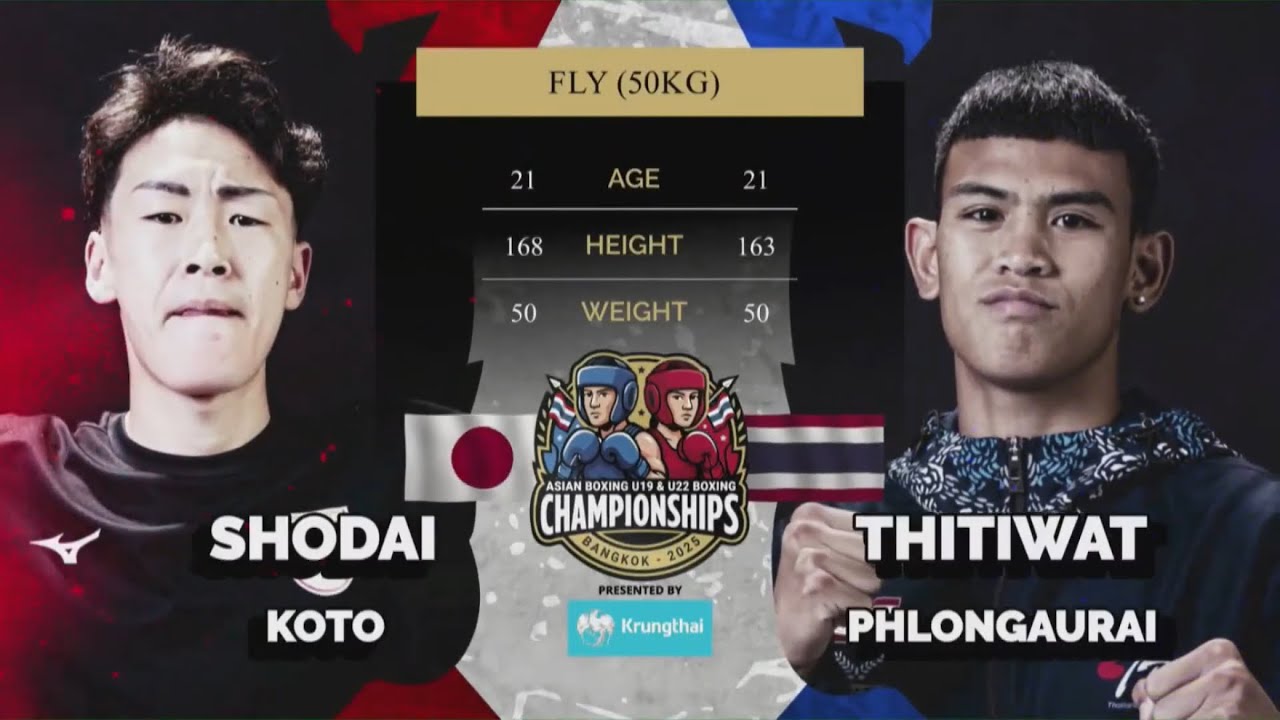 Shodai Koto (JPN) vs. Thitiwat Phlongaurai (THA) Asian U22 Championships 2025 Final (50kg)