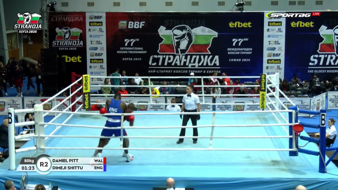 Oladimeji Shittu (ENG) vs. Daniel Pitt (WAL) Strandja Tournament 2026 (80kg)