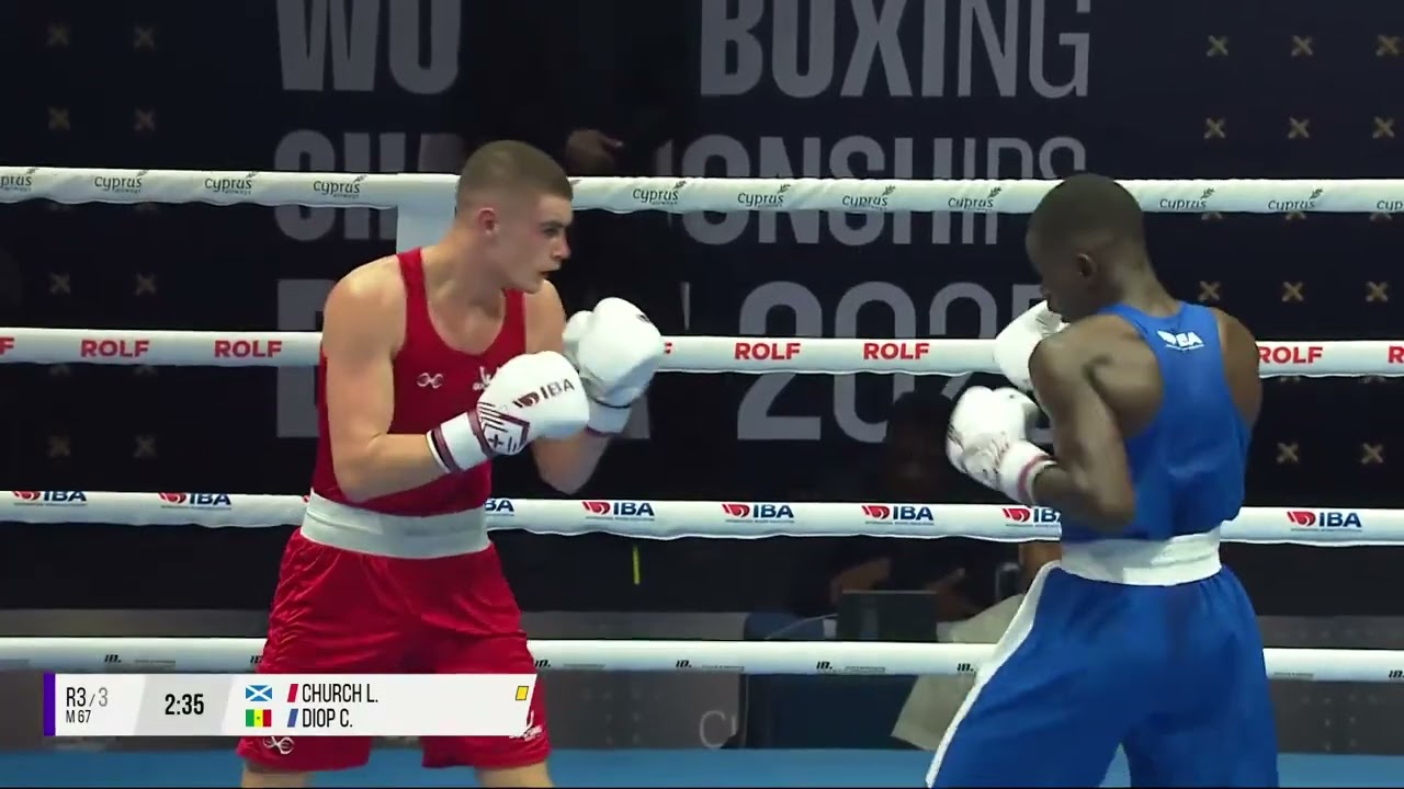 Leo Church (SCO) vs. Cheikh Diop (SEN) IBA World Championships 2025 (67kg)
