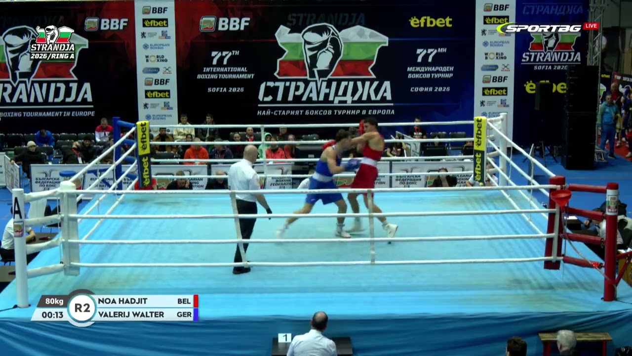 Noa Hadjit (BEL) vs. Valerij Walter (GER) Strandja Tournament 2026 (80kg)