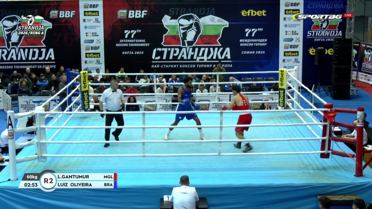 Luiz Oliveira (BRA) vs. Lundaa Gantumur (MGL) Strandja Tournament 2026 (60kg)