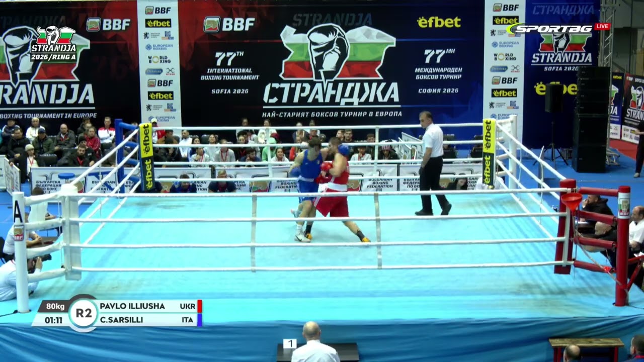 Pavlo Illiusha (UKR) vs. Christian Sarsilli (ITA) Strandja Tournament 2026 (80kg)