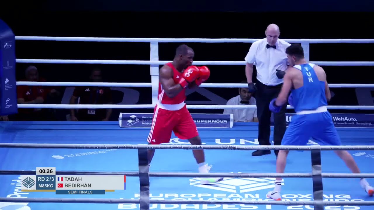 Junior Tadah (FRA) vs. Bedirhan Kalkan (TUR) European U23 Championships 2025 SF's (85kg)