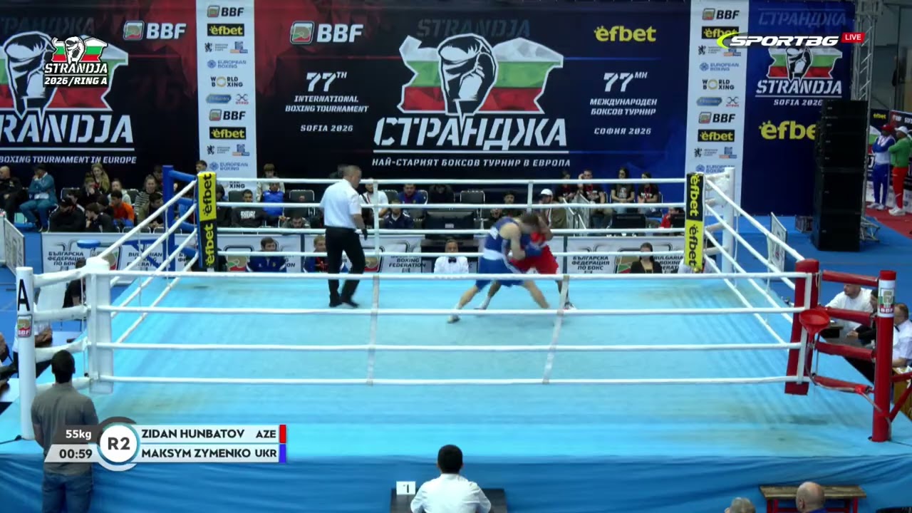 Maksym Zymenko (UKR) vs. Zidan Hünbetov (AZE) Strandja Tournament 2026 QF's (55kg)