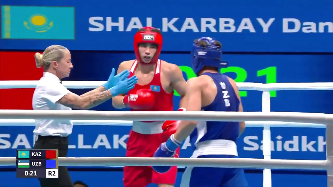 Daniyal Shalkarbay (KAZ) vs. Saidkhuja Sadillakhujaev (UZB) Asian Youth Games 2025 Final (66kg)