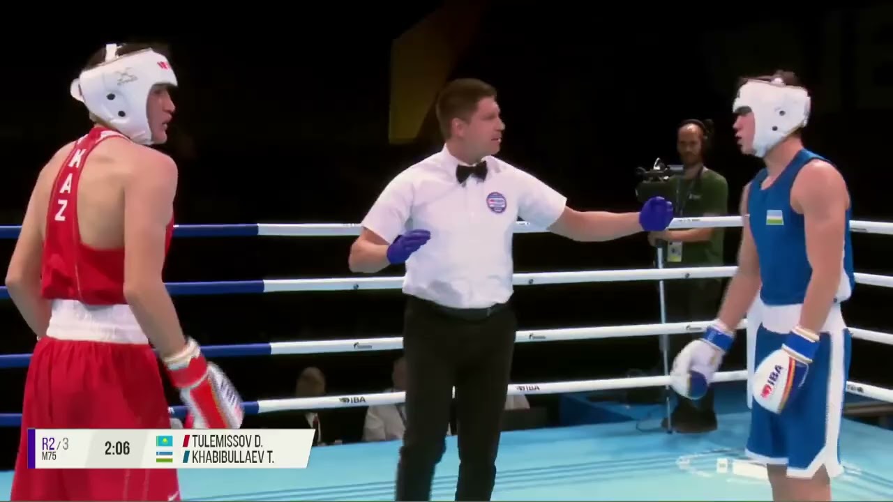 Turabek Khabibullaev (UZB) vs. Daulet Tulemissov (KAZ) IBA Youth World Championships 2022 (75kg)