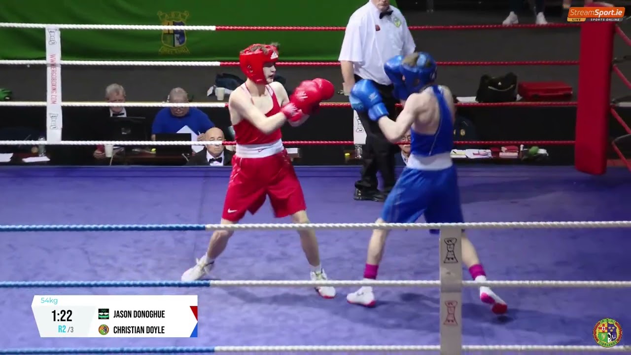 2024 National Senior Cadet Championship:  54kg Jason Donoghue (Olympic L) v Christian Doyle (Doyles)