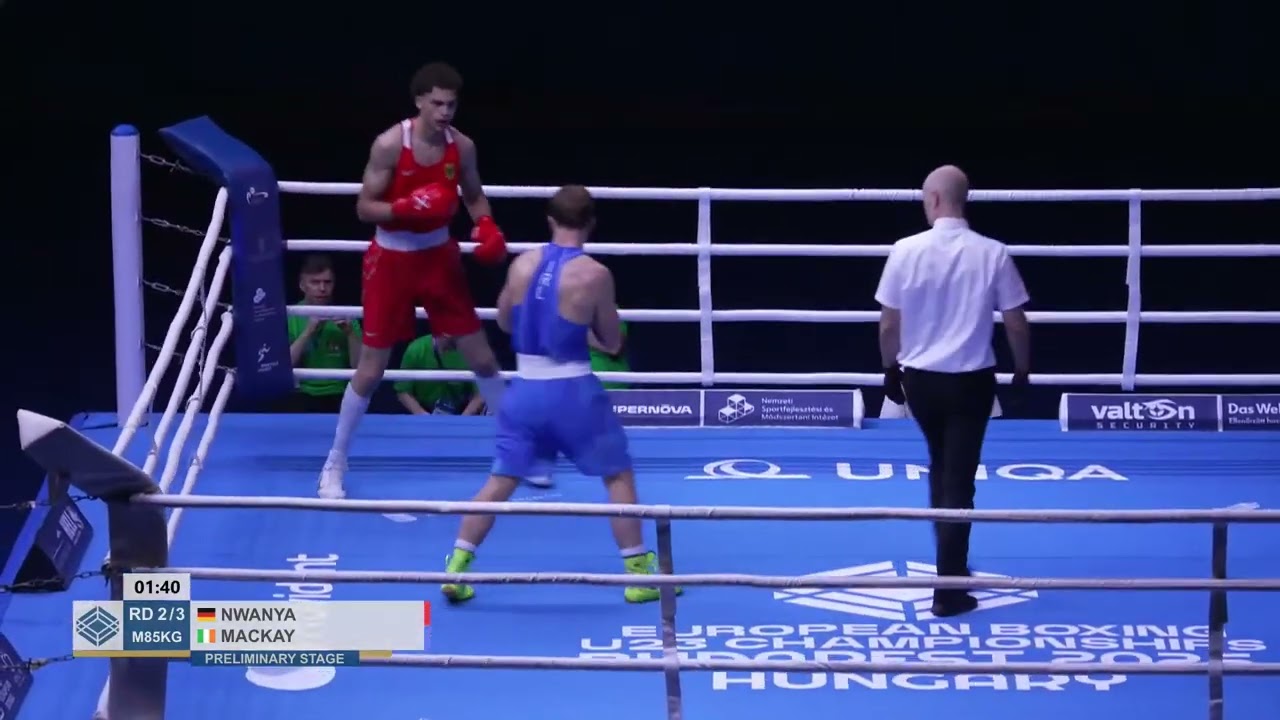 Seán Mackay Trant (IRL) vs. David Onyekachi Nwanya (GER) European U23 Championships 2025 (85kg)