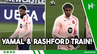 Yamal & Rashford train ahead of Newcastle clash! | Champions League