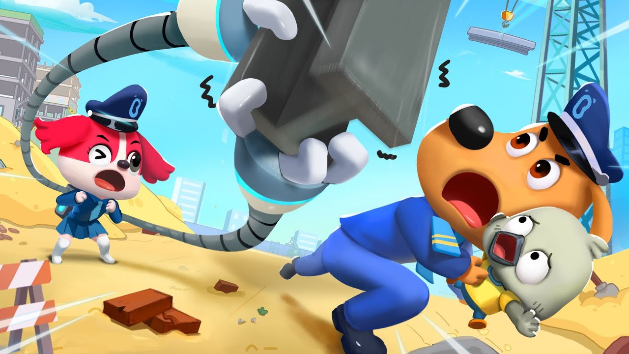 Don't Play on Construction Sites | Safety Tips | Police Cartoon | Kids Cartoon | Sheriff Labrador