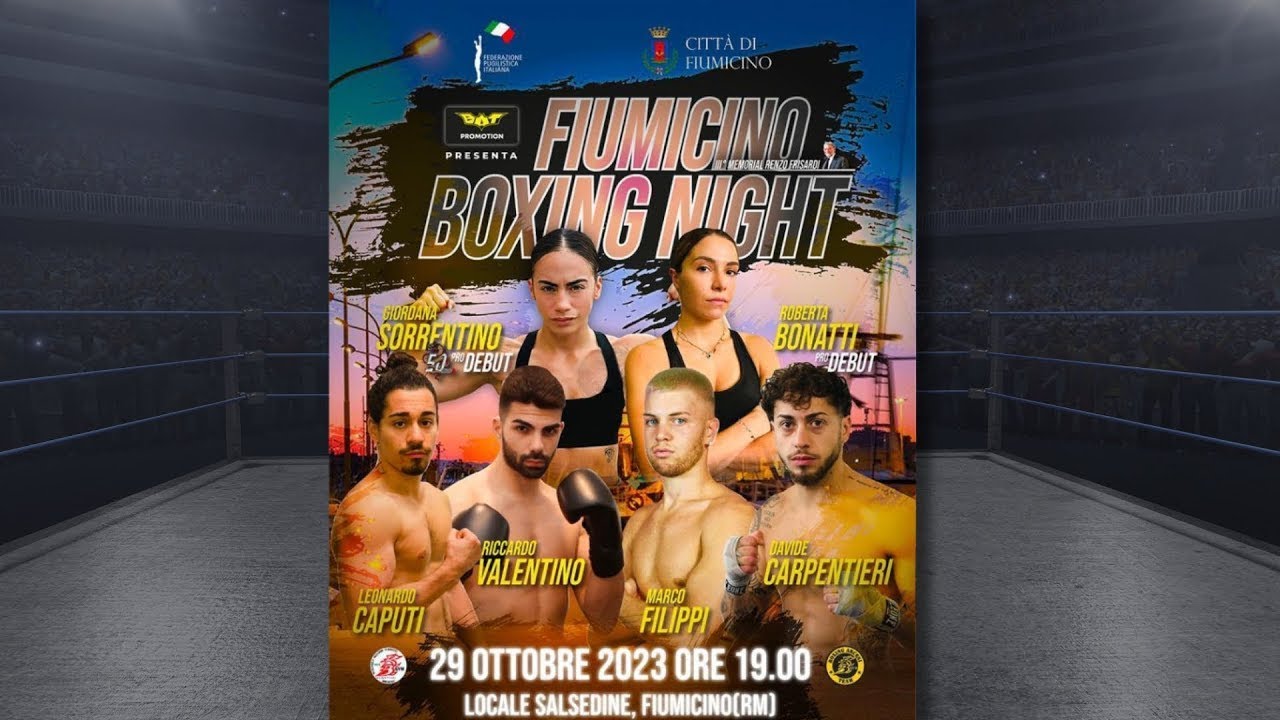 Fiumicino BOXING NIGHT - Combattimenti di pugilato