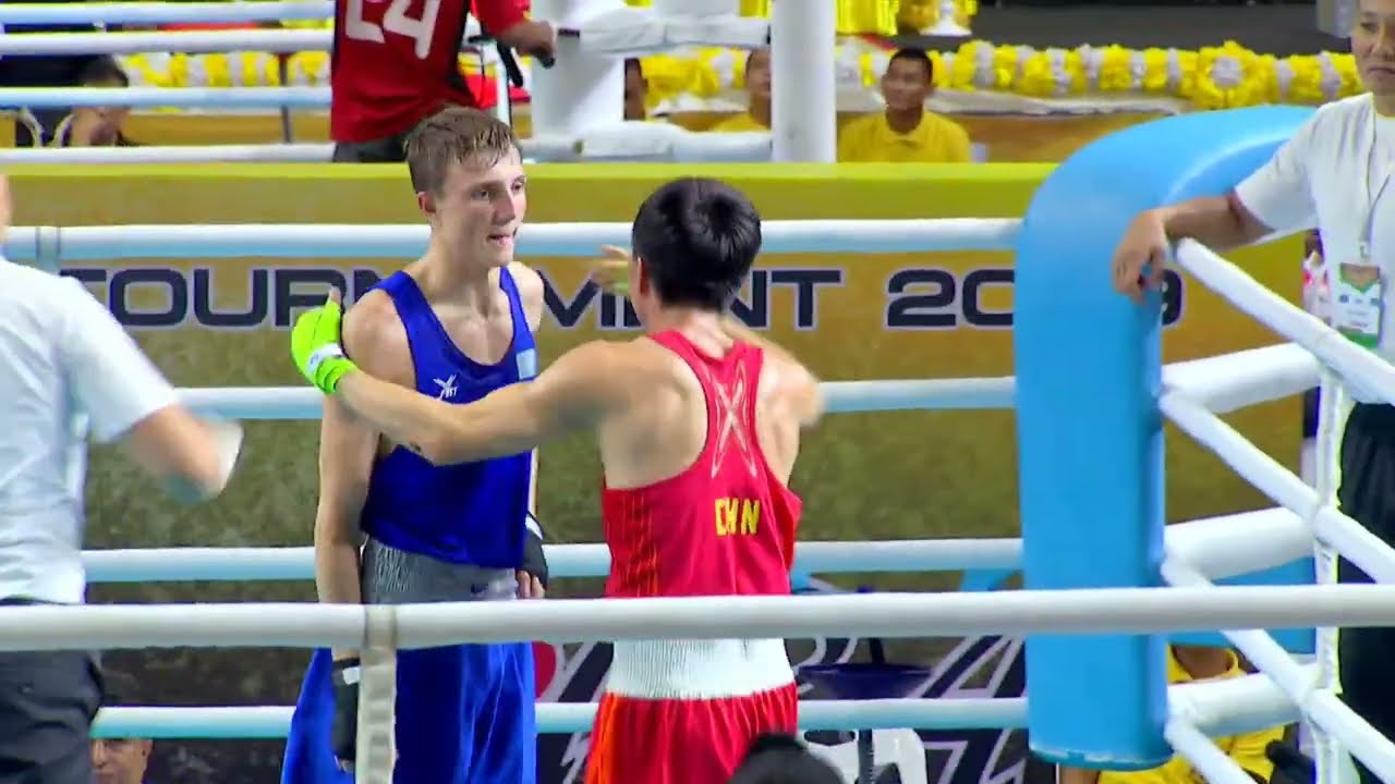Hu Jianguan (CHN) vs. Yevgeniy Pavlov (KAZ) Thailand Open 2019 Final (52kg)
