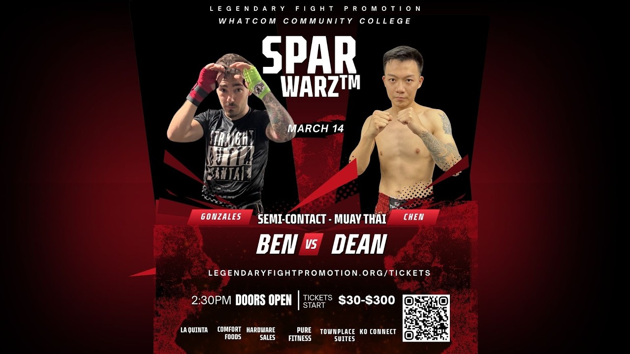 Ben Gonzales vs Dean Chen   SparWarz 20