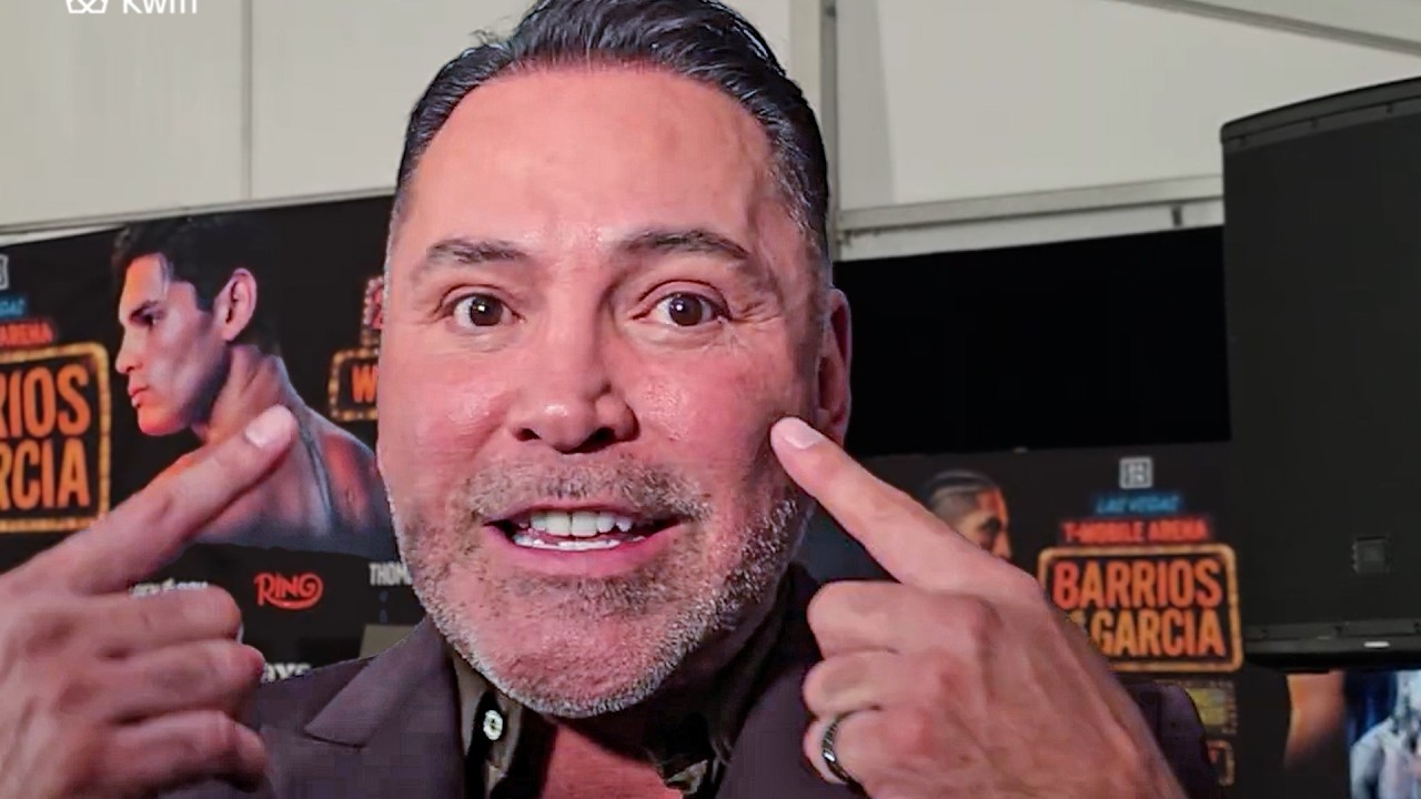 Ryan Garcia MASTERCLASS! Oscar De La Hoya CALLS OUT Shakur Stevenson after Barrios DEFEAT