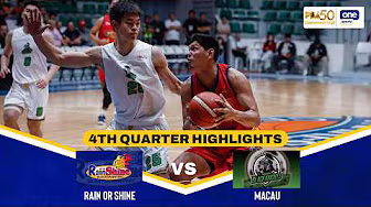 RAIN OR SHINE vs MACAU | 4TH QUARTER HIGHLIGHTS | PBA SEASON 50 COMMISSIONER’S CUP