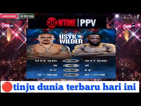 🔴duel brutal,tinju dunia 2026, olexandr usyk vs Deontay wilder,tinjuduniahariini, boxinglatesttoday