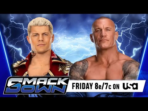Cody Rhodes Vs Randy Orton Full Match WWE SMACKDOWN 2025 - The American Nightmare Vs The Viper