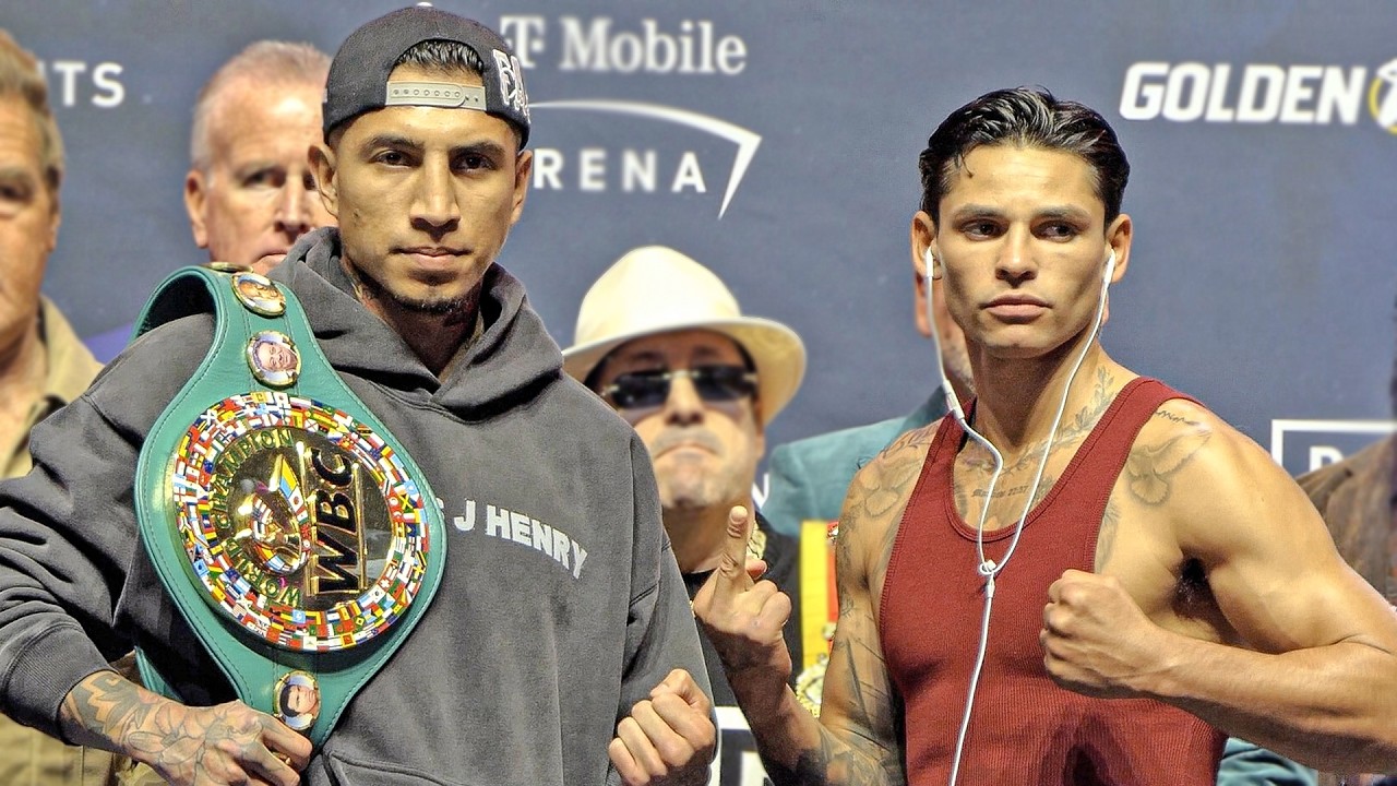 FACE OFF: Mario Barrios vs. Ryan Garcia • Ryan CHEEKLY FLIPS OFF Mario | DAZN Boxing