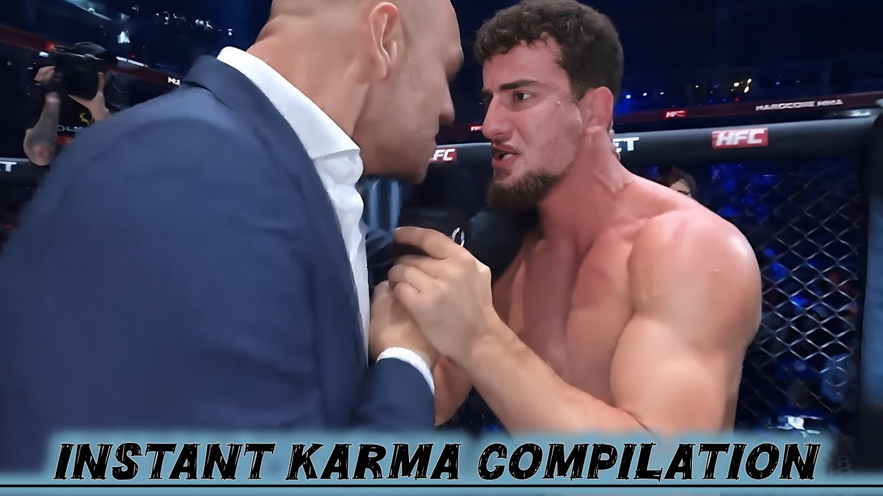 INSTANT KARMA in MMA Compilation 👊 Arrogant Fighters Get What They Deserve!