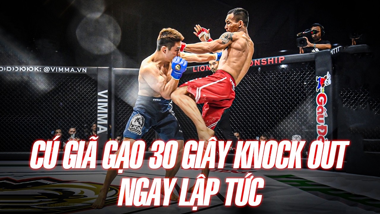 🔥Quái vật da nâu Trần Quang Lộc cho đối thủ nếm CÚ GIÃ NGÀN CÂN hạ knock out trong 30 giây