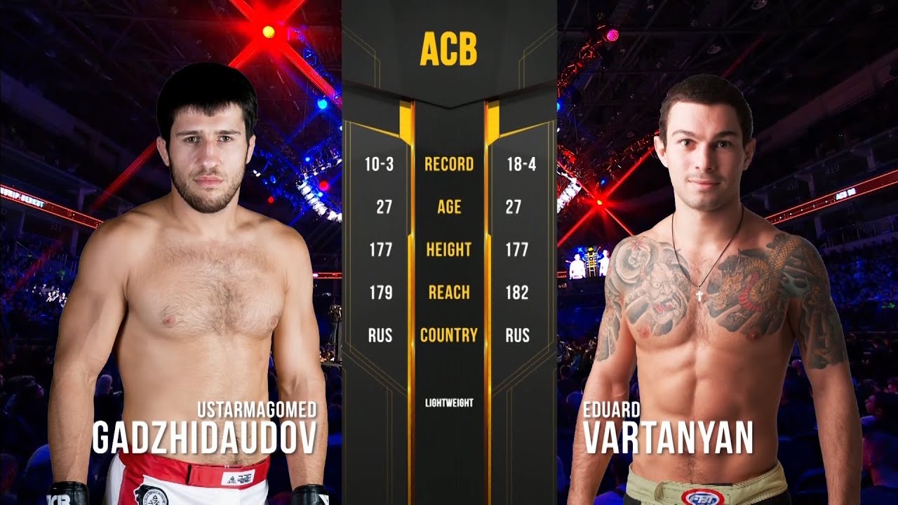 Устармагомед Гаджидаудов vs. Эдуард Вартанян | Ustarmagomed Gadzhidaudov vs. Eduard Vartanyan | ACB
