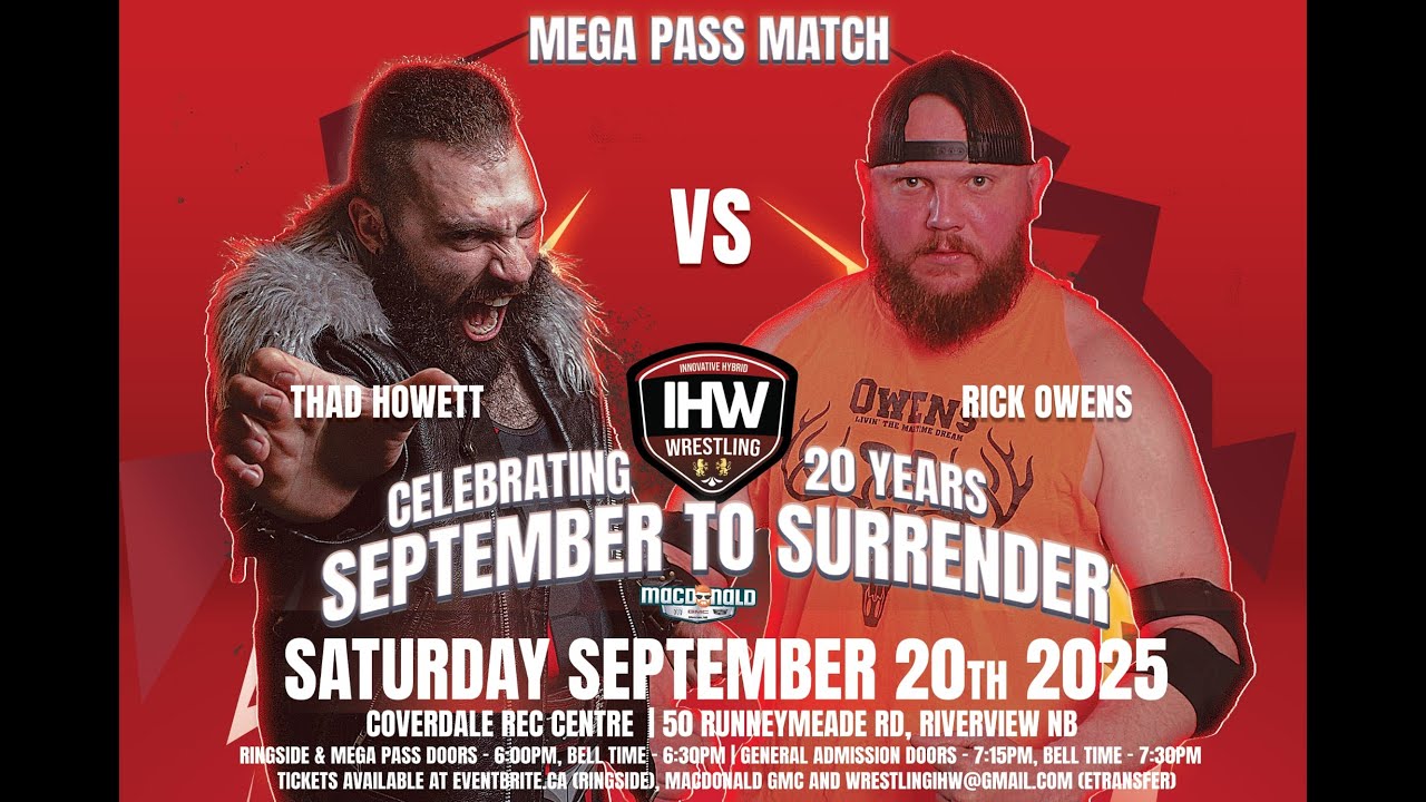 'Juggernaut' Thad Howett vs 'Rugged' Rick Owens | IHW Wrestling S2S20: Mega Pass Match #2