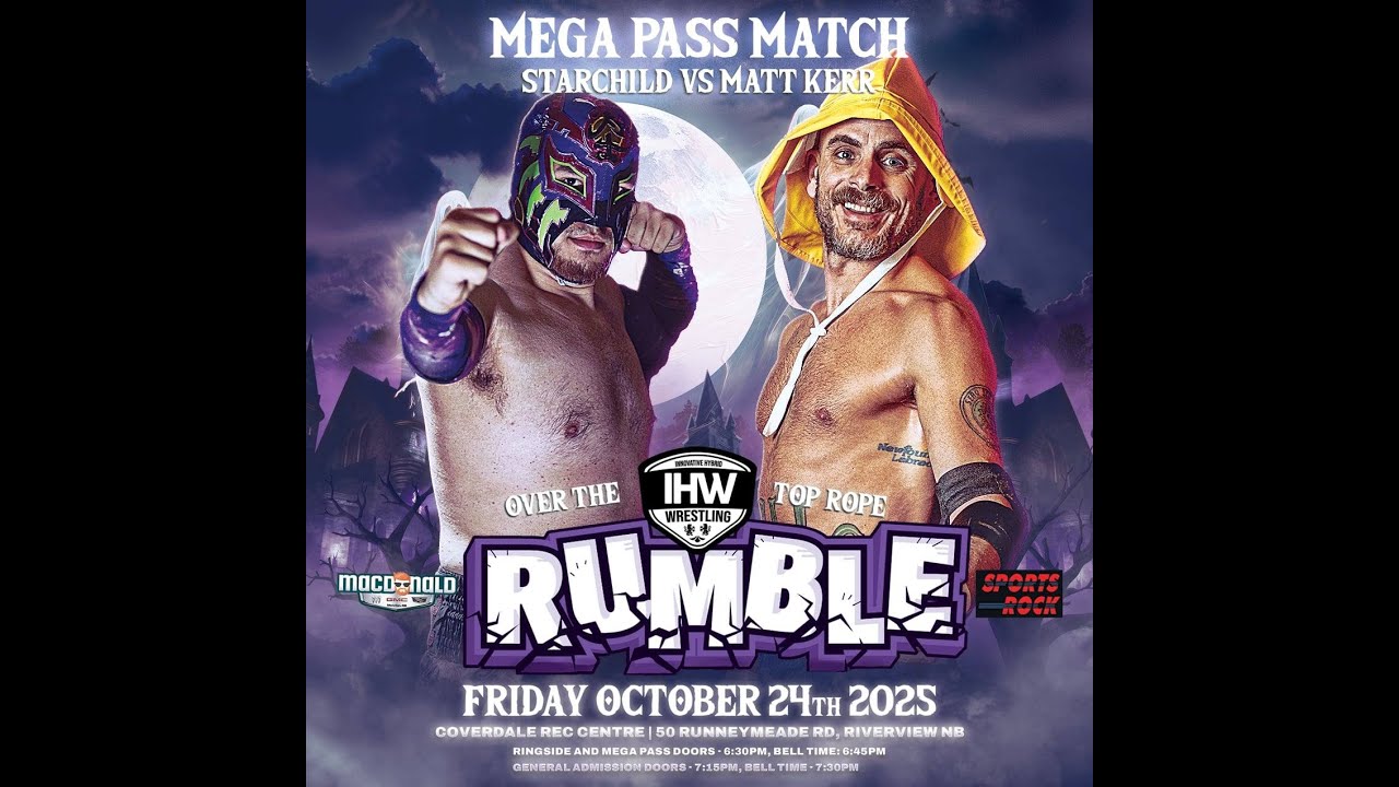 Matt Kerr vs Starchild  | IHW Wrestling: Over The Top Rope RUMBLE - Mega Pass Match #1