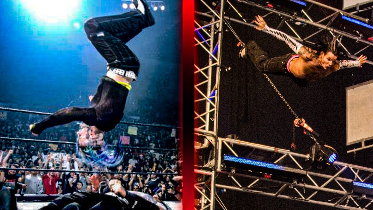WWE Jeff Hardy Risky Swanton Bomb Compilation
