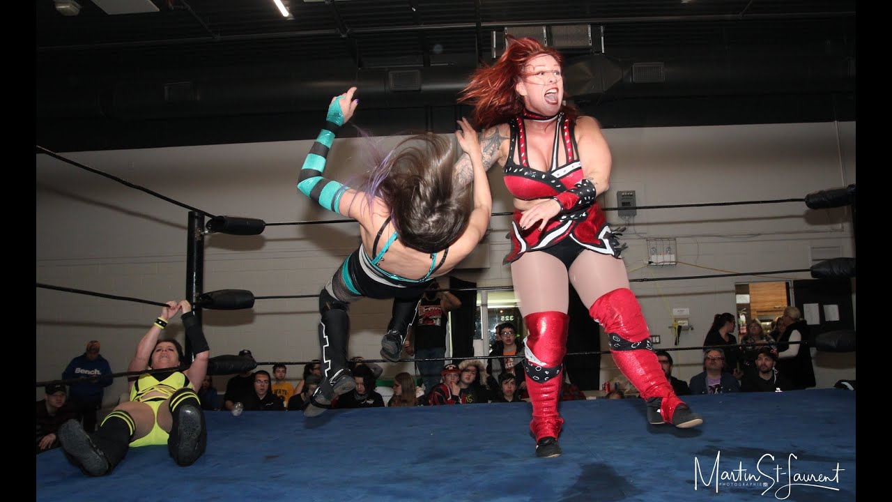 2020 - LuFisto & Mercedez Vs Sally & Rogen #womenswrestling #indiewrestling #luttequebec
