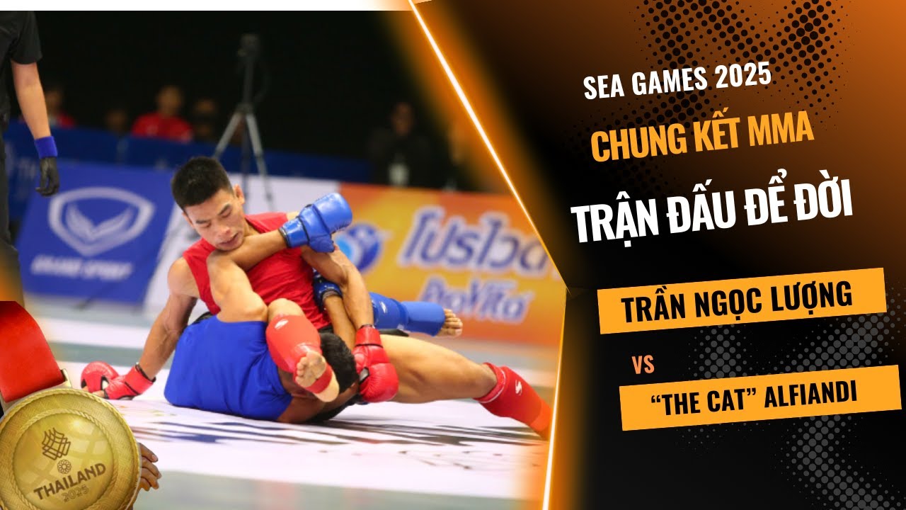 SEA Games 2025: Trần Ngọc Lượng đè bẹp "Con Mèo" xứ Vạn đảo để đoạt HCV | MMA chung kết 60kg